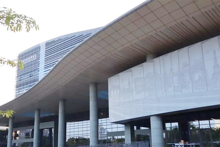 中山紀念圖書館鋁型材開模定制幕墻